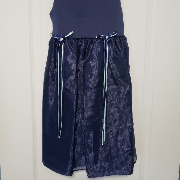 Size 4 Navy Flower Girl Dress - Picture 3 of 4